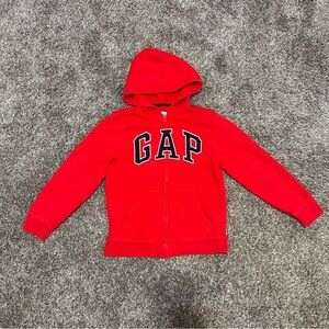 Kids Gap Logo Zip Hoodie red boys large